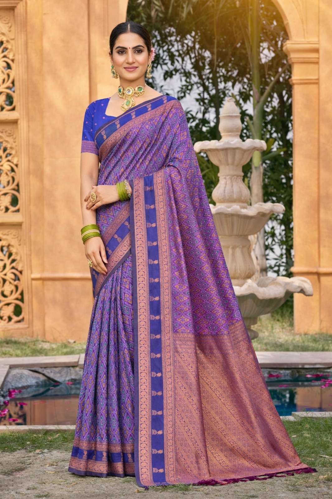 BUNAWAT LAZREE SILK PRINTED PREMIUM SILK SAREES-00037