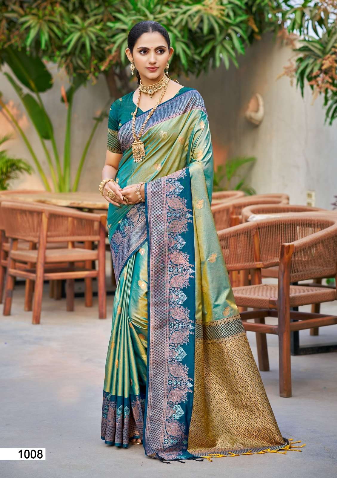 BUNAWAT OMKARA SILK 1001 TO 1008 SOFT SILK PREMIUM PRINTED SAREES-00037