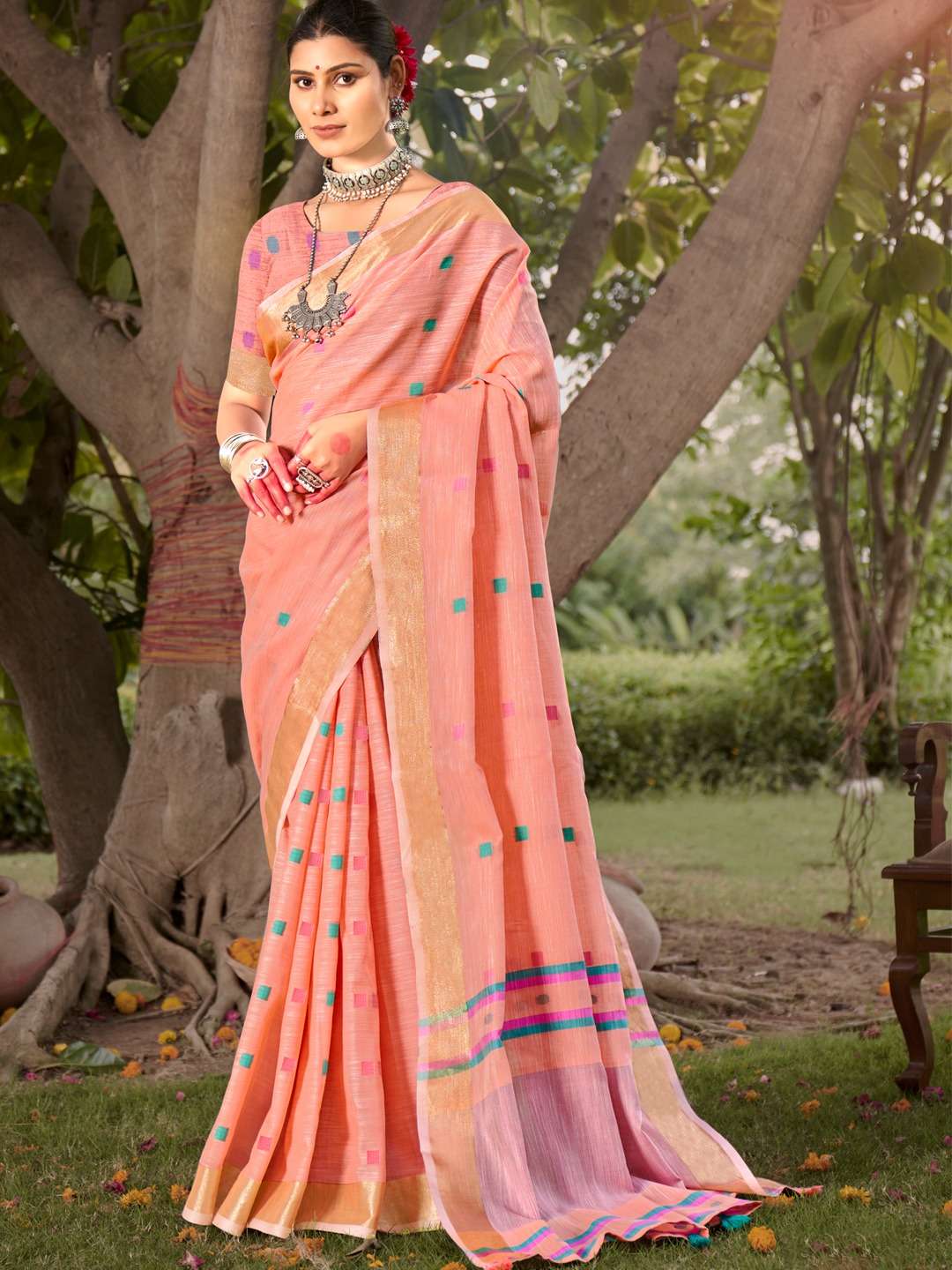 BUNAWAT PADMALEKHA COTTON PREMIUM PRINTED SAREES-00037