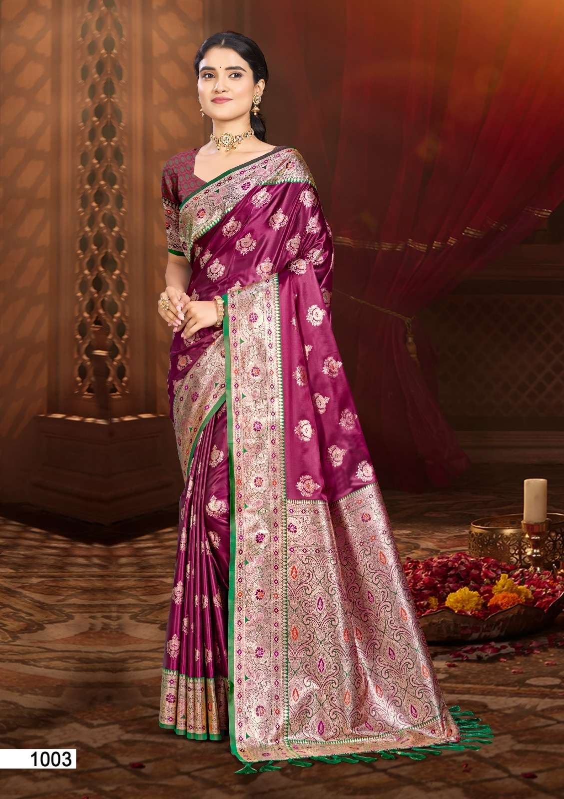 BUNAWAT PLAZMA SILK VOL-8 SILK PREMIUM PRINTED SAREES-00037