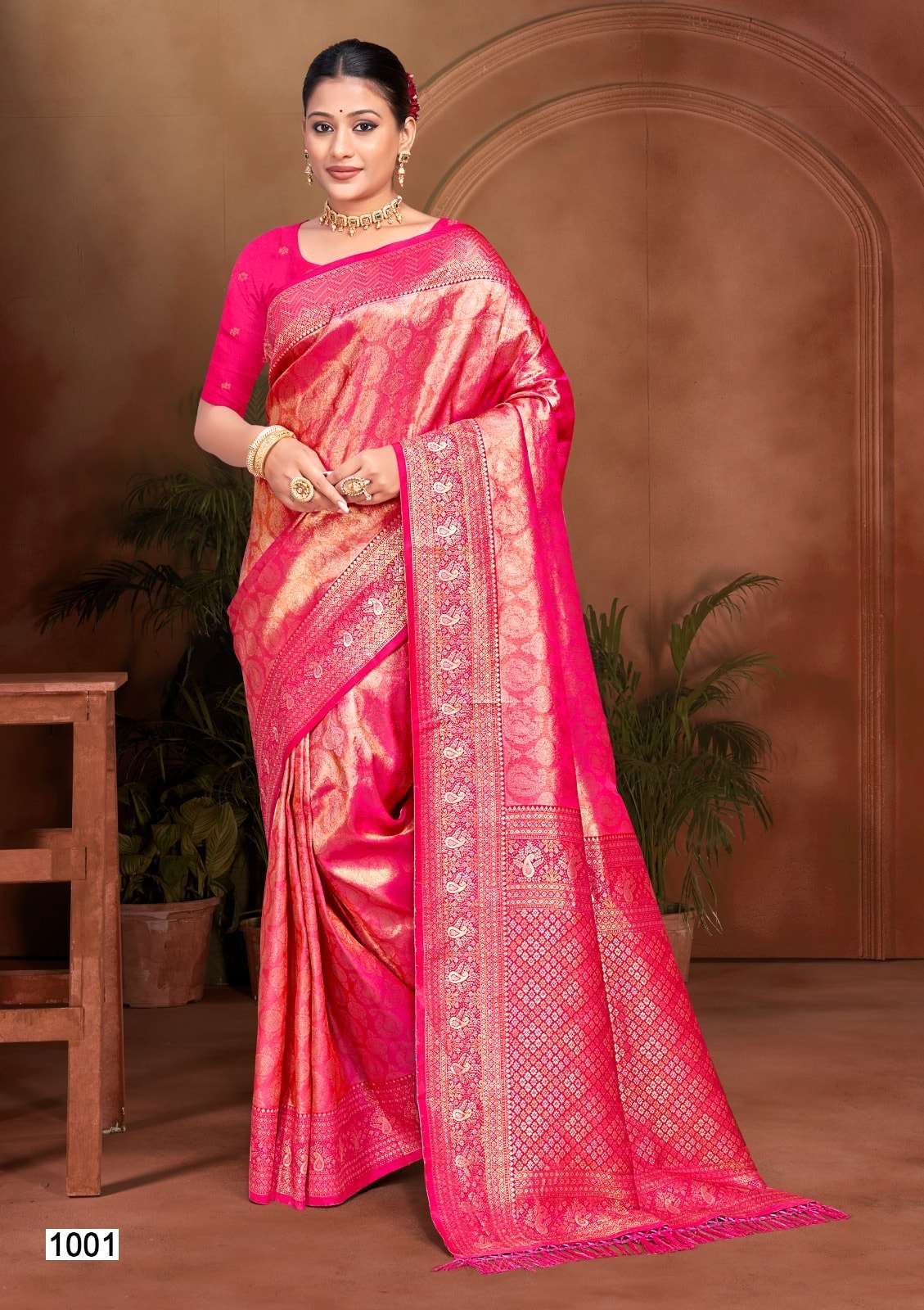 BUNAWAT SAHI SILK VOL-05 KANJIVARAM SILK PREMIUM PRINTED SAREES-00037