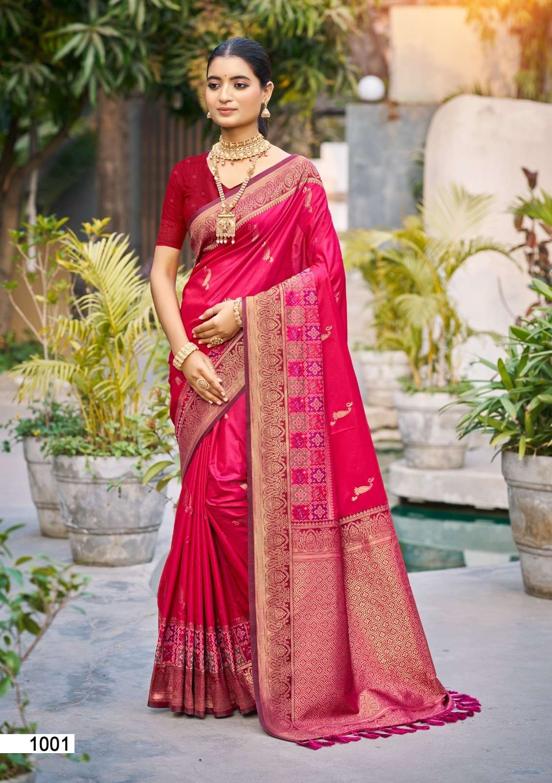 BUNAWAT VRINDAVAN SILK PREMIUM SOFT SILK PRINTED SAREES-00037