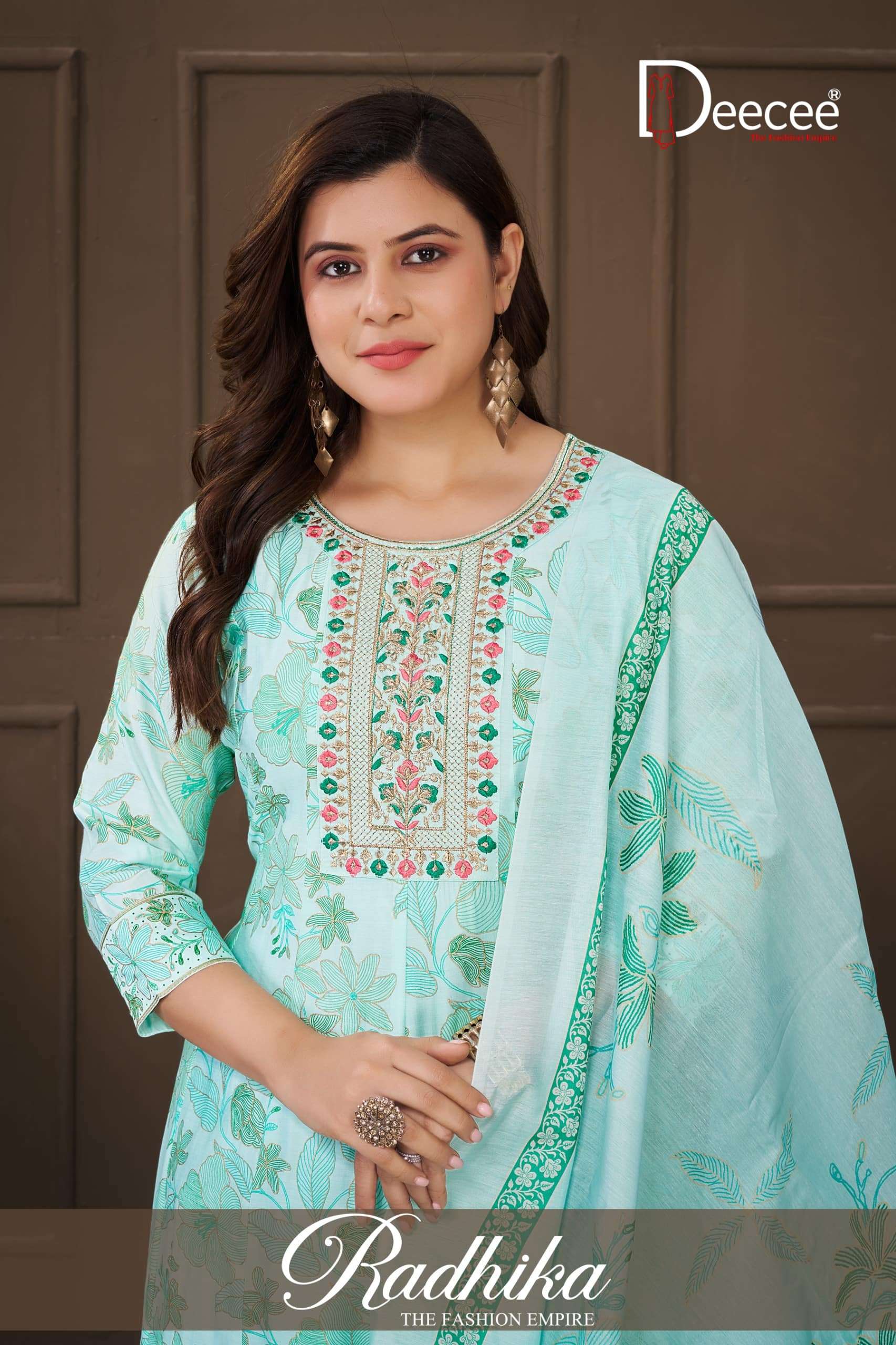 DEE CEE RADHIKA 01 TO 06 SERIES PURE GADHWAL PRINTED DRESSES-00093