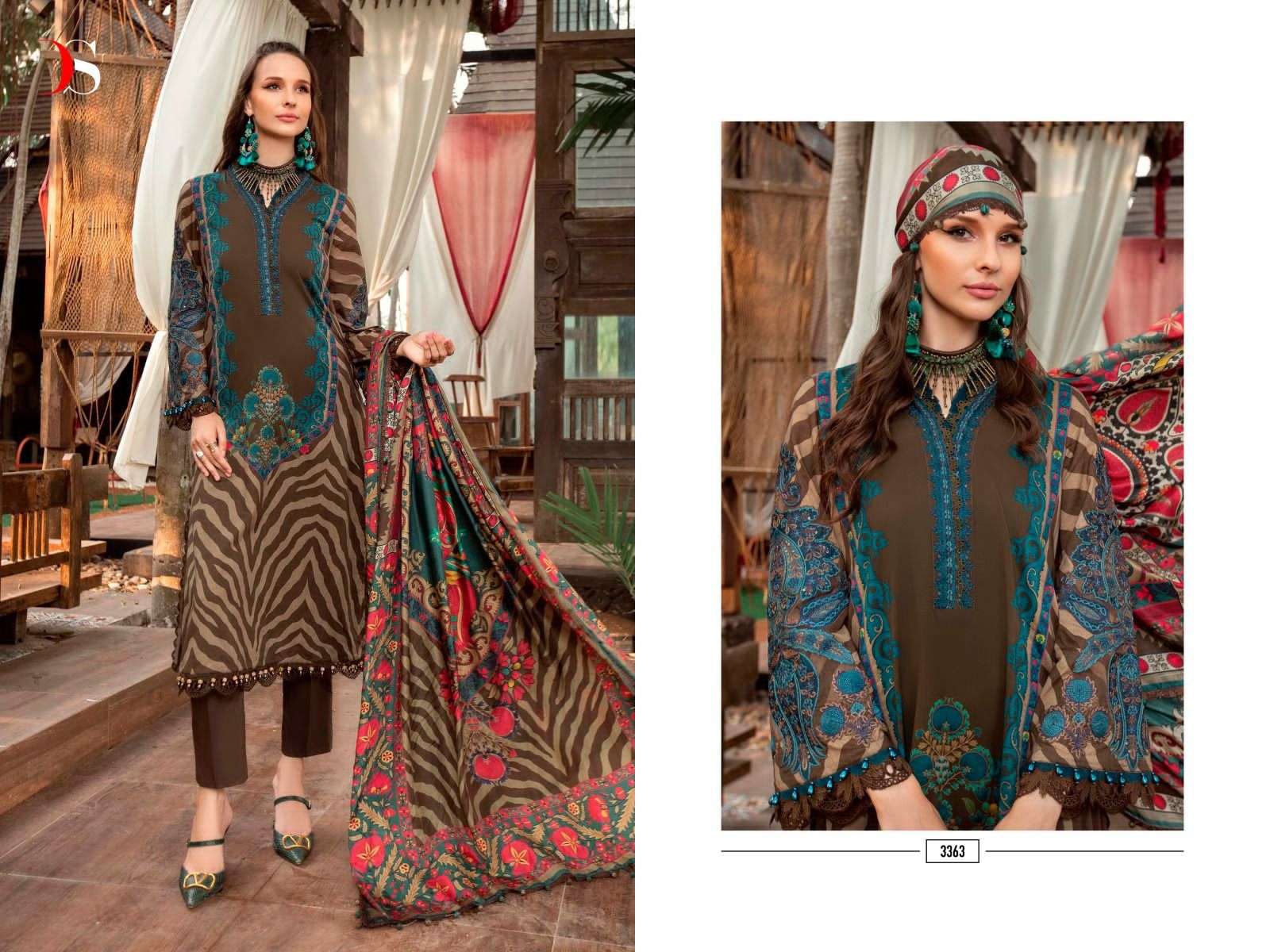 DEEPSY SUIT D-3363 PURE COTTON PRINTED PAKISTANI DRESS-00062