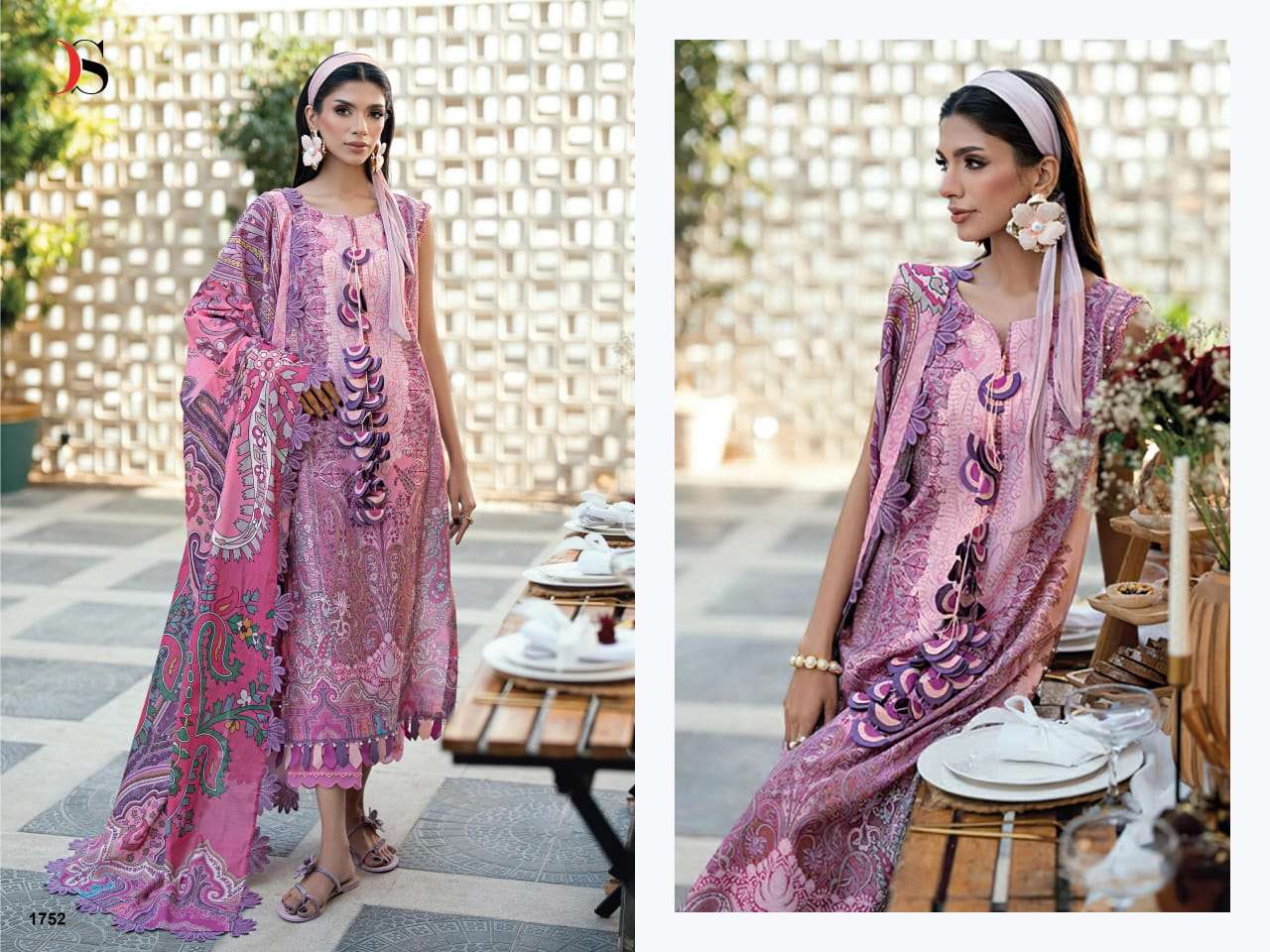 DEEPSY SUIT JADE URBAN VOL-08 1751 TO 1758 SERIES PURE COTTON EMBROIDERY PAKISTANI DRESSES-00201