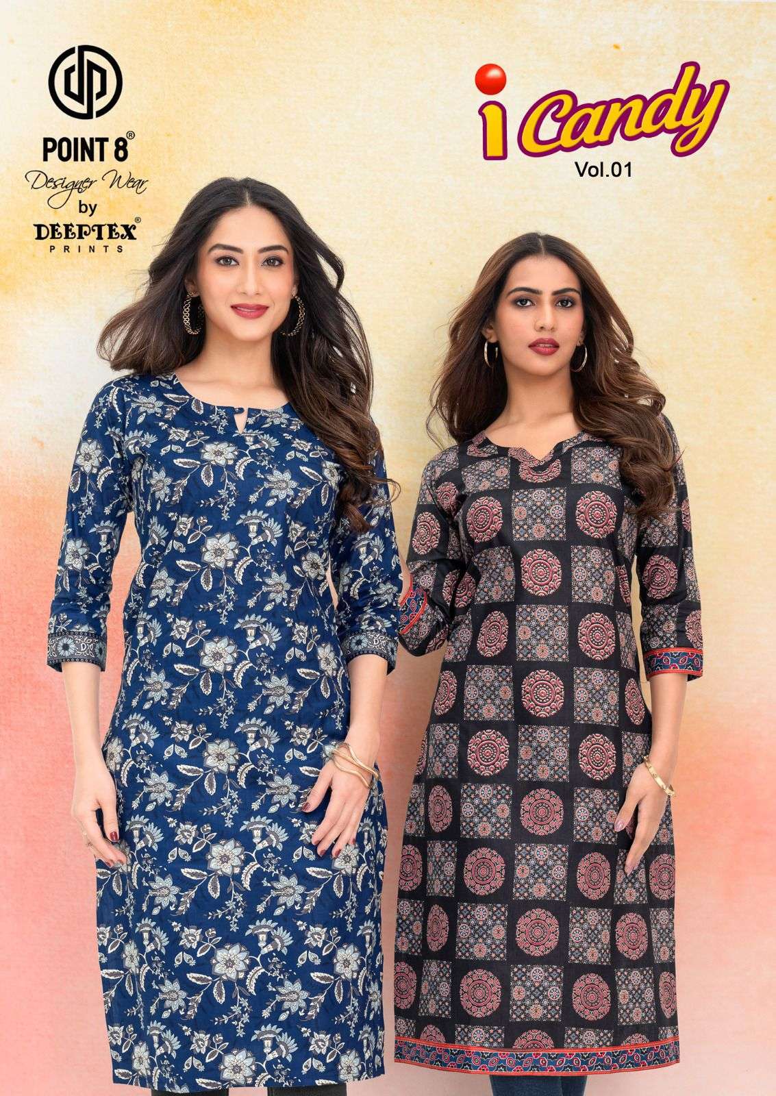 DEEPTEX CANDY VOL-1 1001 TO 1010 SERIES COTTON PRINTED PREMIUM KURTIS-00015