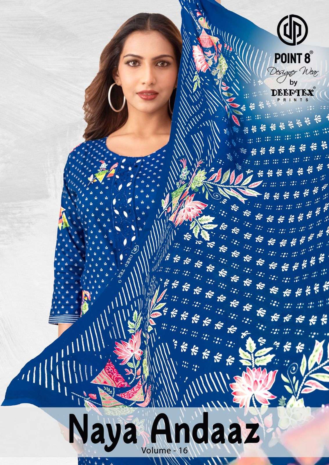 DEEPTEX NAYA ANDAAZ VOL-16 1601 TO 1610 SERIES COTTON PRINTED STITCHED SUIT SET-00015