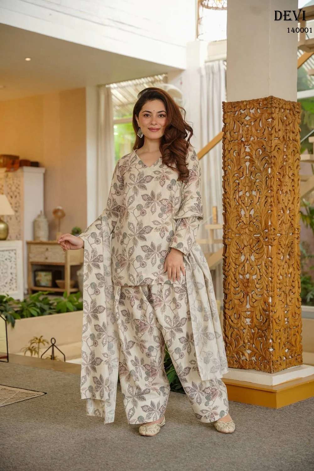 DEVI VOL-14 BY ASLIWHOLESALE DESIGNER PURE COTTON SILK PRINTED DRESSES-00013