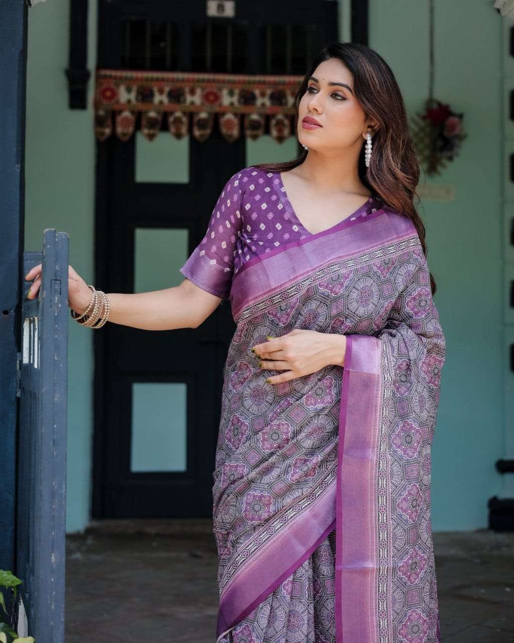 DEVYANI VOL-170 BY ASLIWHOLESALE LINEN COTTON PRINTED PREMIUM SAREES-00259