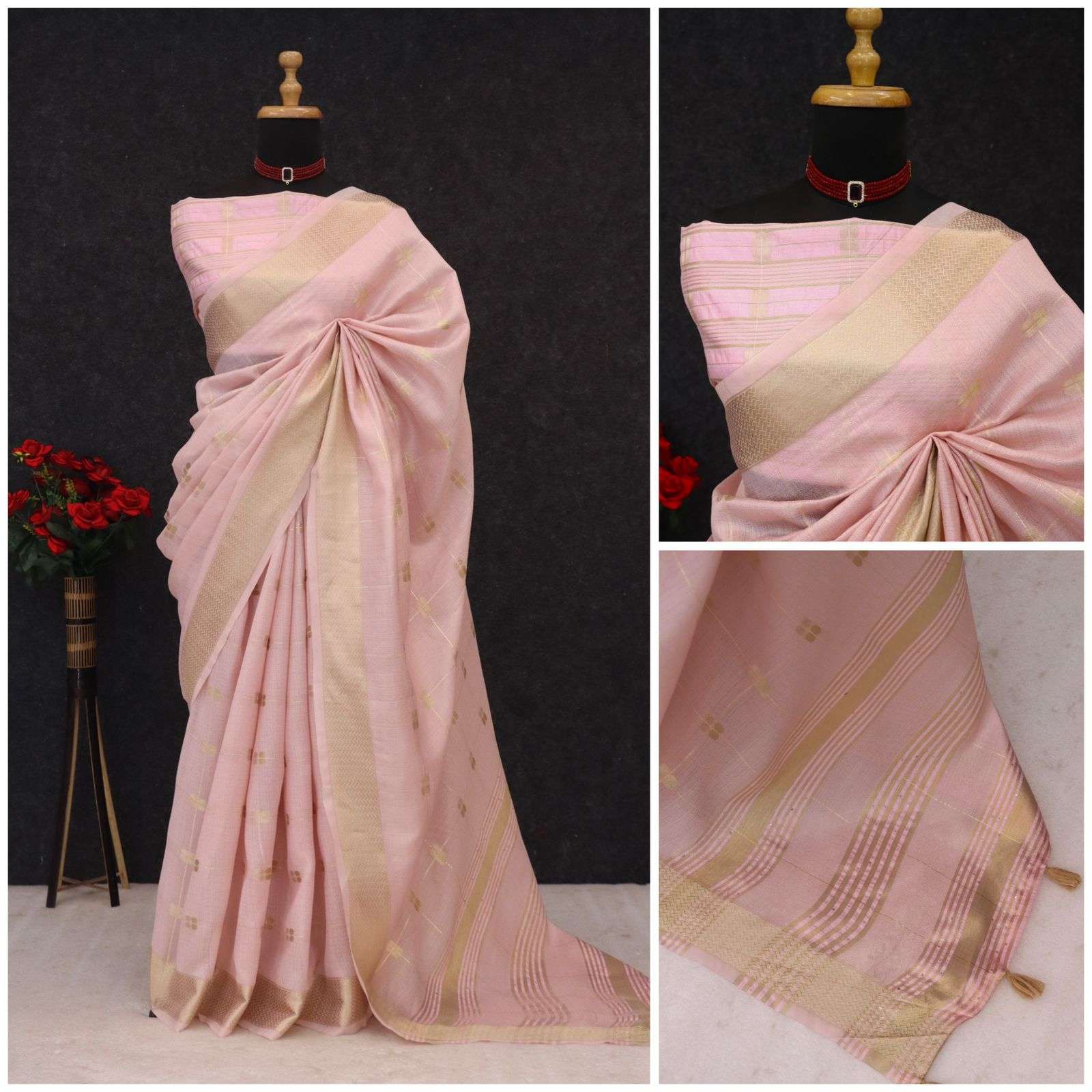 DF-296 SUMMER BY ASLIWHOLESALE DESIGNER PURE COTTON SILK SAREES-00057
