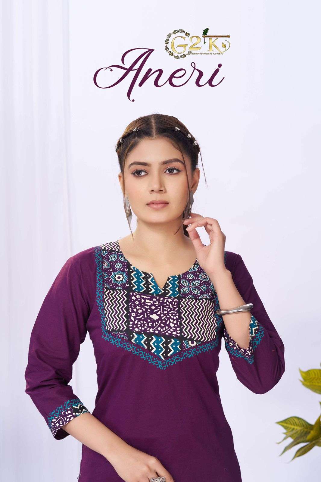 G2K ANERI 101 TO 109 SERIES PURE COTTON TUNICS-00140