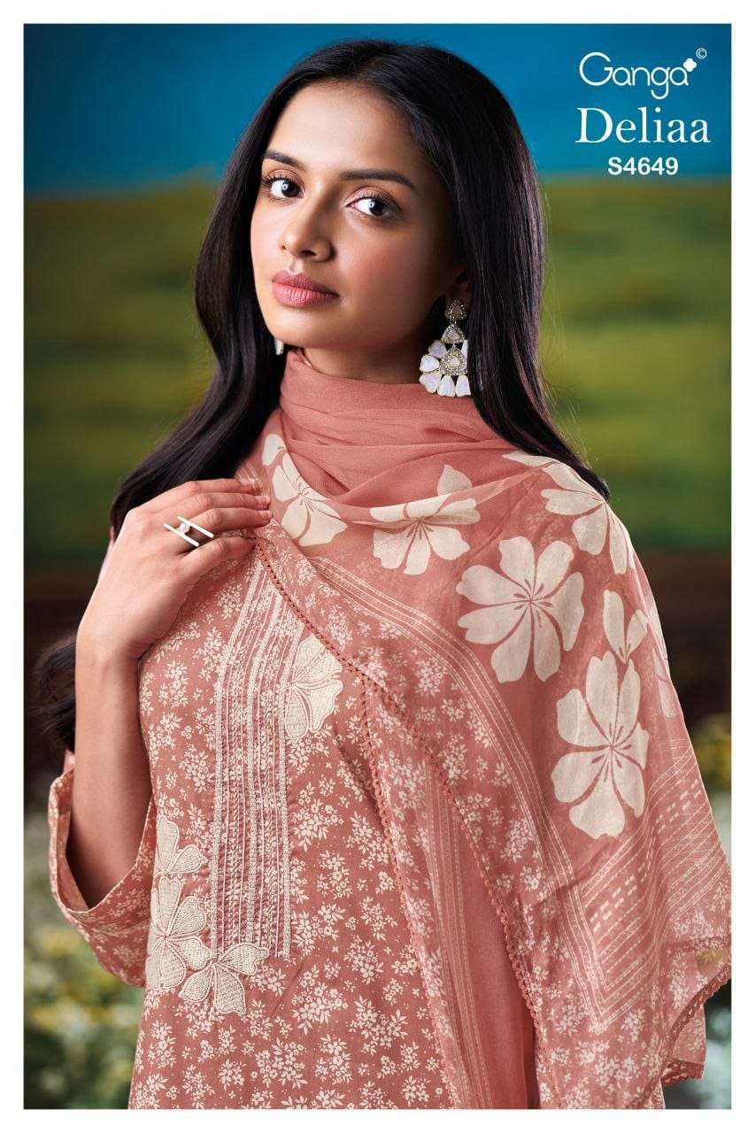 GANGA FASHION DELIAA S-4649 SERIES COTTON PREMIUM PRINTED DRESSES-00252