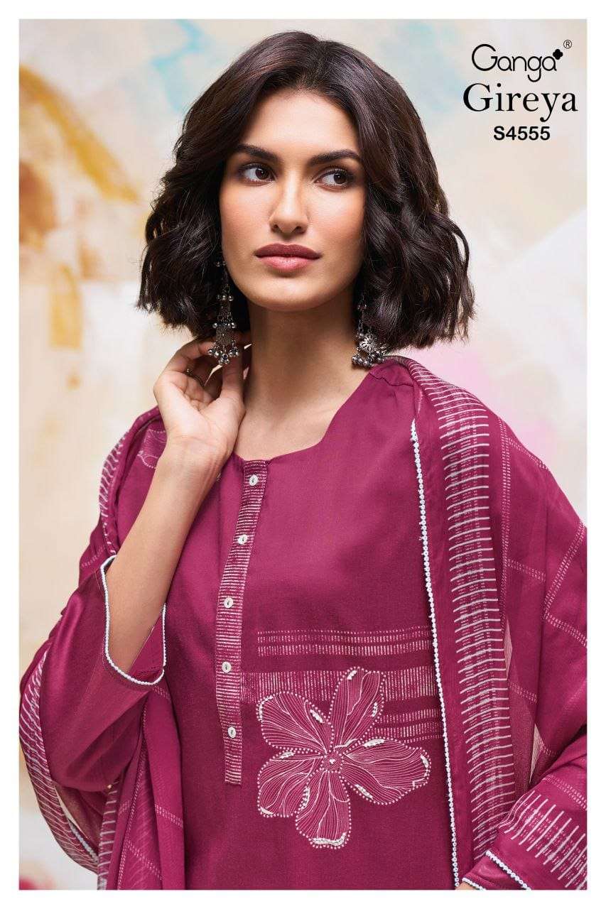 GANGA FASHION GIREYA S-4555 SERIES COTTON PREMIUM PRINTED DRESSES-00252