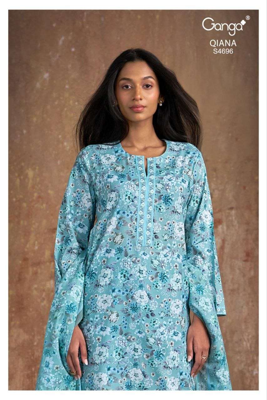 GANGA FASHION QIANA S-4696 SERIES COTTON PREMIUM PRINTED DRESSES-00252