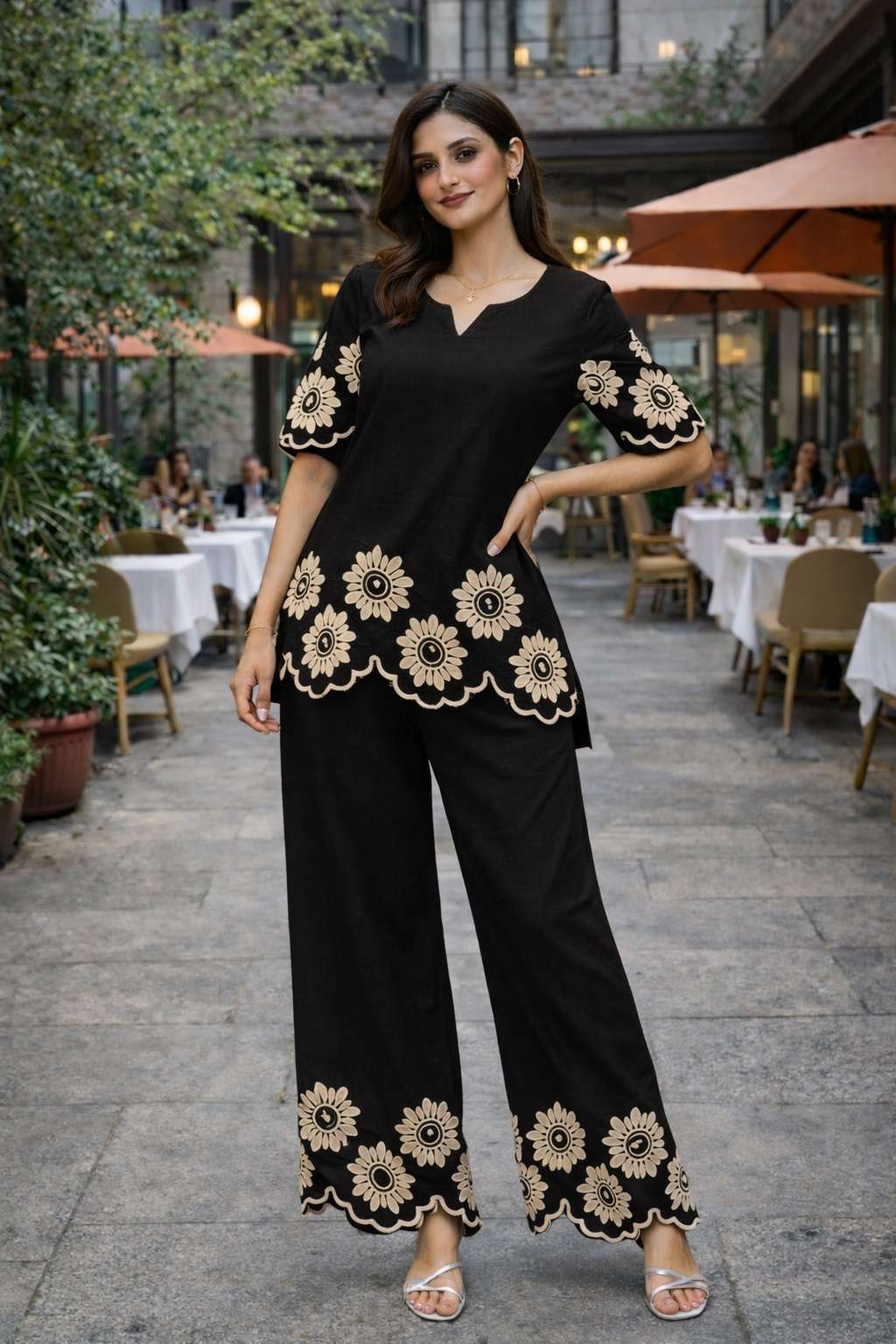 HIT VOL-1 BY ASLIWHOLESALE COTTON WITH EMBROIDERY WORK CO-ORD SET - 00265