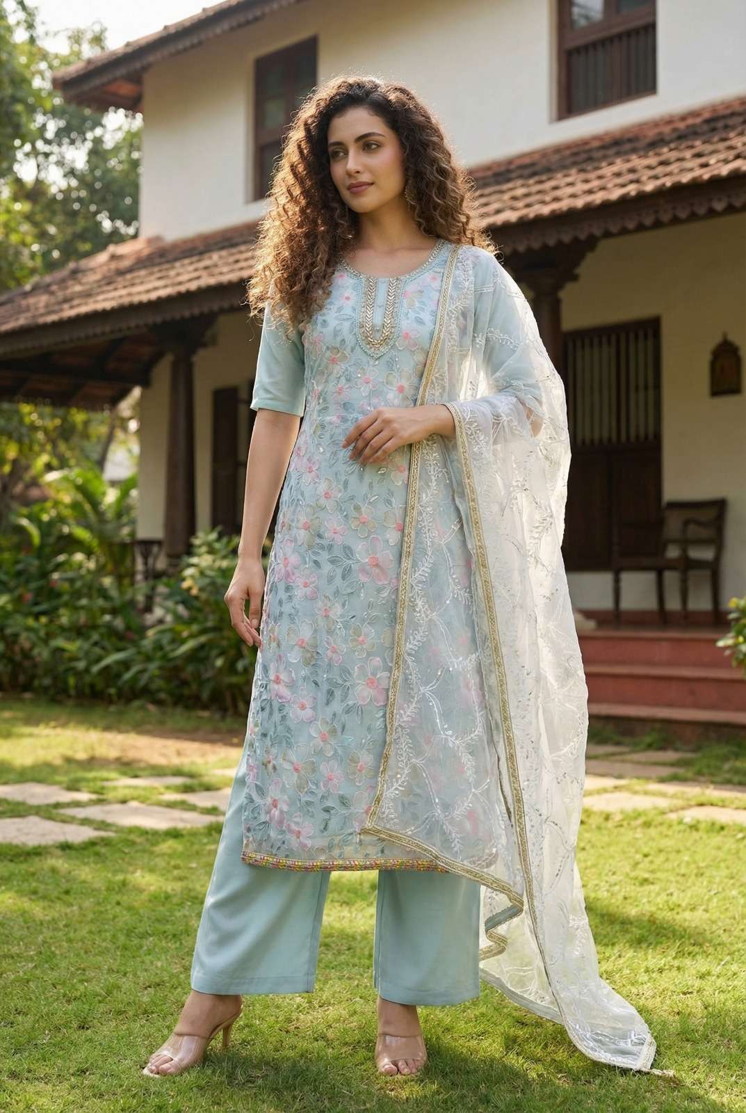 JINAL BY ASLIWHOELSALE DESIGNER PURE ORGANZA PAKISTANI DRESSES-00150