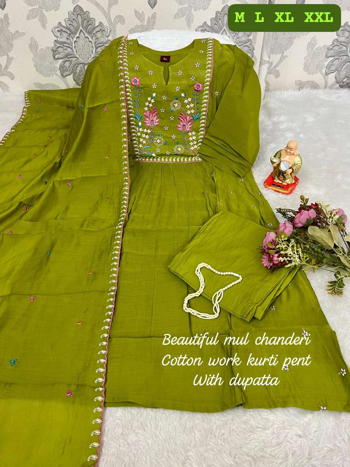 JYOTI VOL-448 BY ASLIWHOLESALE COTTON EMBROIDERY STITCHED DRESSES - 00233