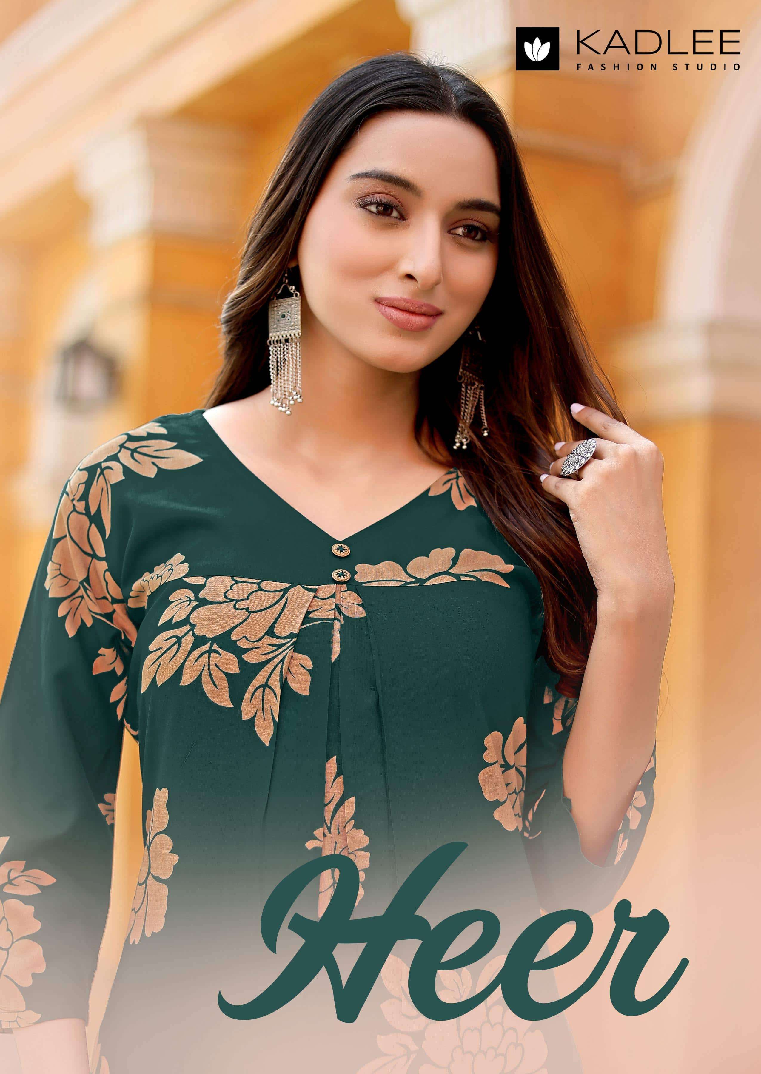 KADLEE HEER 4001 TO 4006 SERIES PURE RAYON PRINTED CO-ORD SET-00014