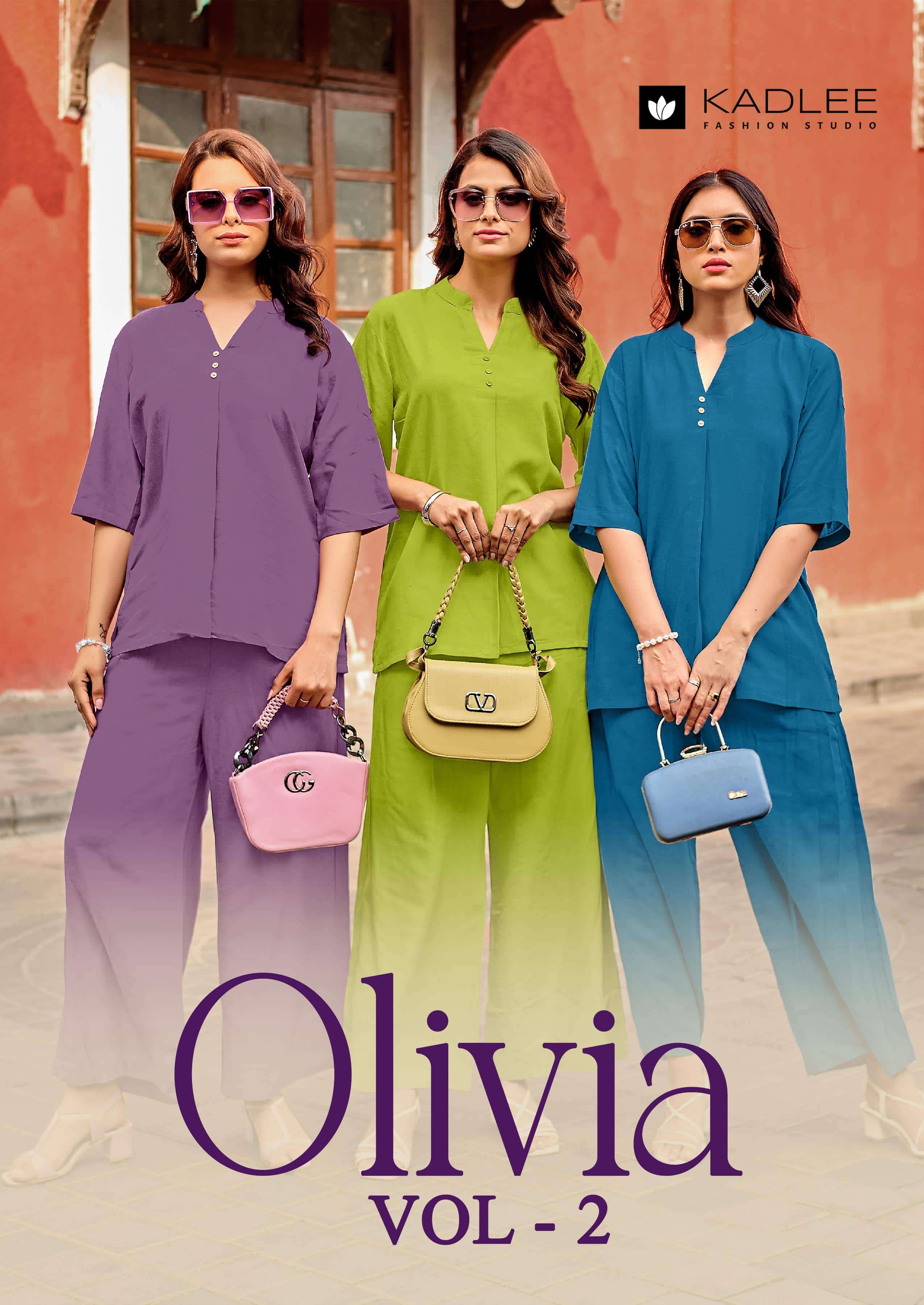 KADLEE OLIVIA VOL-02 4007 TO 4012 SERIES PURE RAYON CO-ORD SET-00014