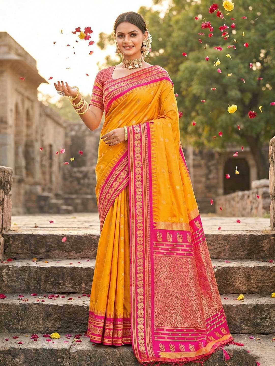 KANCHIVARAM BY ASLIWHOLESALE SOFT SILK PRINTED PREMIUM SAREES-00281