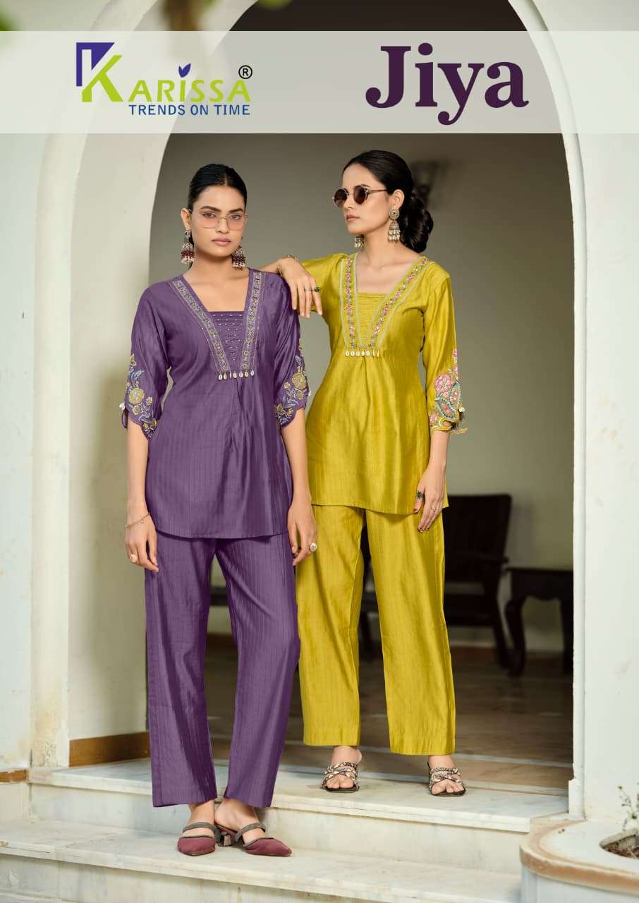 KARISSA JIYA 1001 TO 1004 SERIES PURE VISCOSE CO-ORD SET-00014