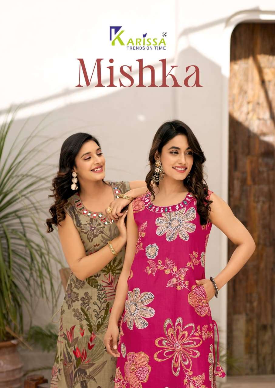 KARISSA MISHKA 1001 TO 1006 SERIES PURE VISCOSE PRINTED CO-ORD SET-00014