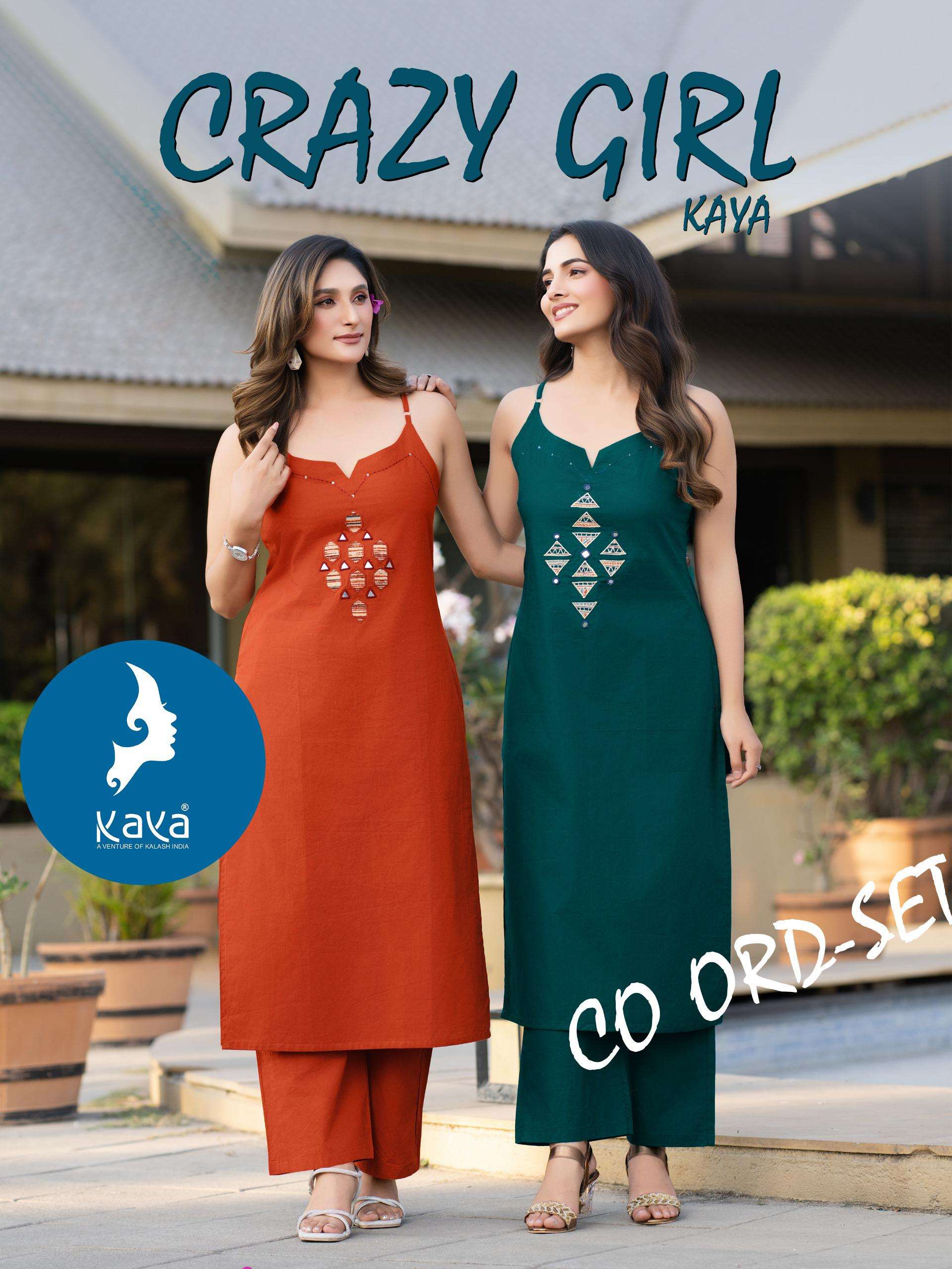 KAYA CRAZY GIRL 01 TO 06 SERIES PURE COTTON CO-ORD SET-00014