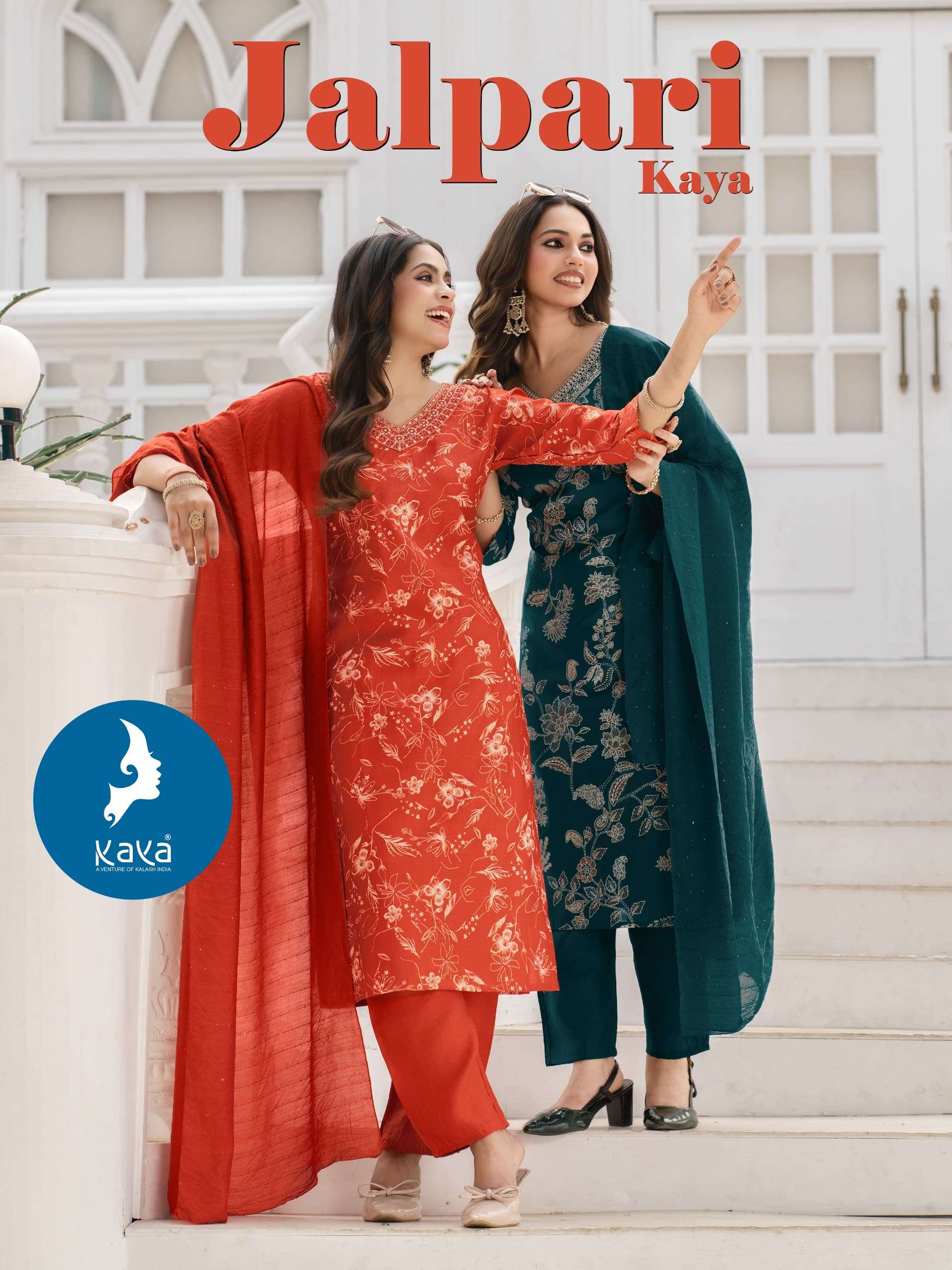 KAYA JALPARI 01 TO 06 SERIES PURE VERTICAN PRINTED DRESSES-00014