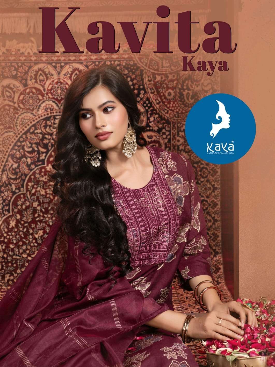 KAYA KAVITA 01 TO 06 SERIES PURE VERTICAN PRINTED DRESSES-00014