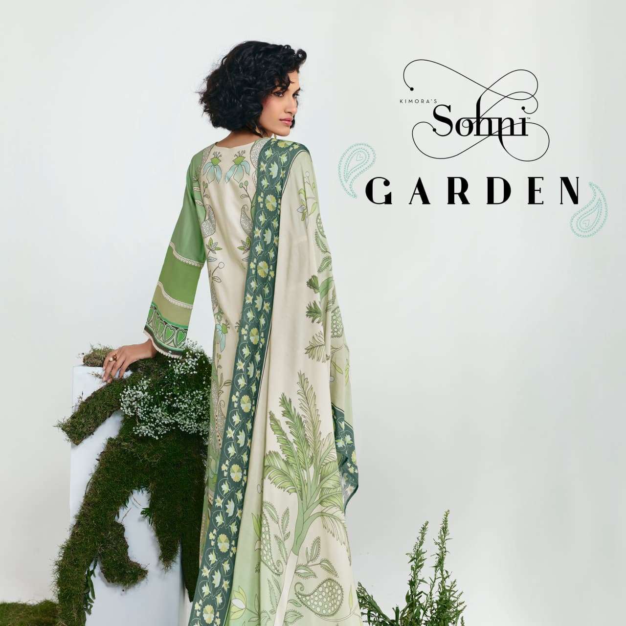 KIMOR GARDEN 661 TO 664 SERIES COTTON LAWN PREMIUM PRINTED SUIT SET-00069
