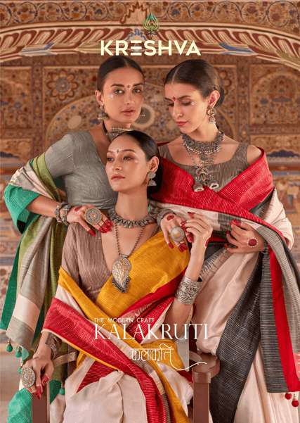 KRESHVA KALAKURTI 916 TO 923 SERIES PURE SILK SAREES-00028