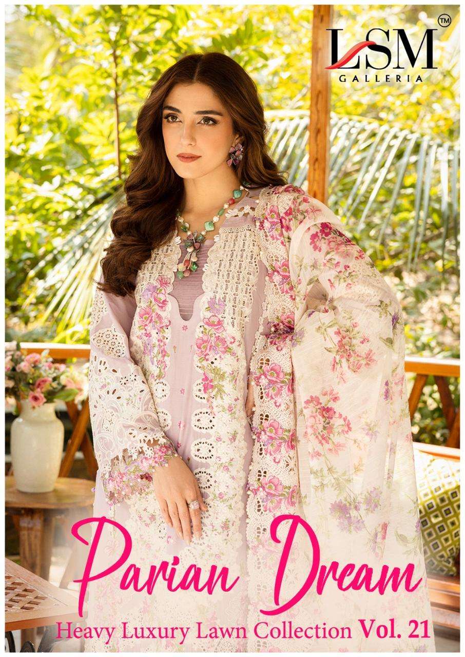 LSM GALLERIA PARIAN DREAM VOL-21 2101 TO 2106 SERIES PURE LAWN PAKISTANI DRESSES-00062