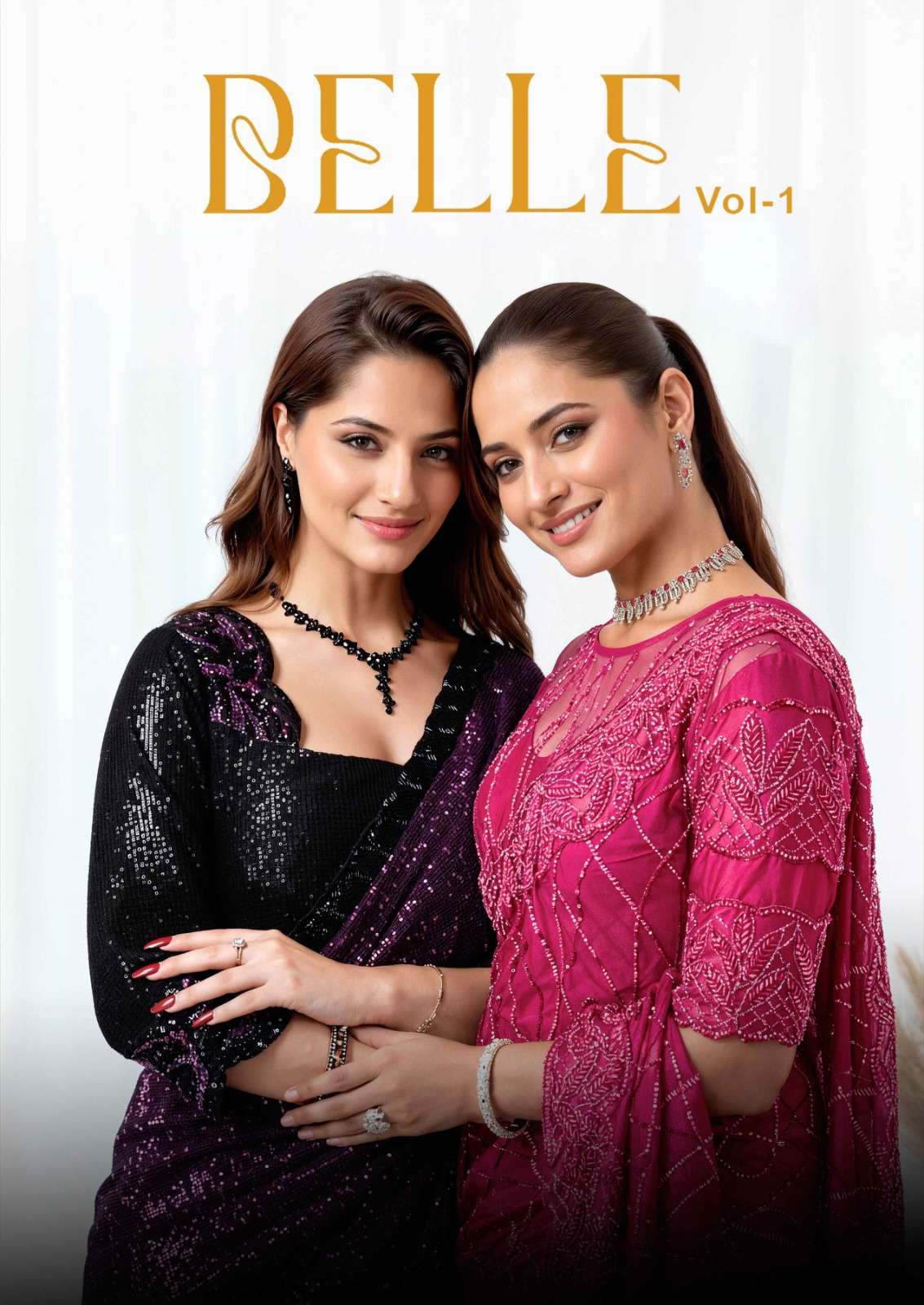 MAHOTSAV MOHMANTHAN 26800 BELLE VOL-1 26808 TO 26813 SERIES SATIN SILK SAREES-00276