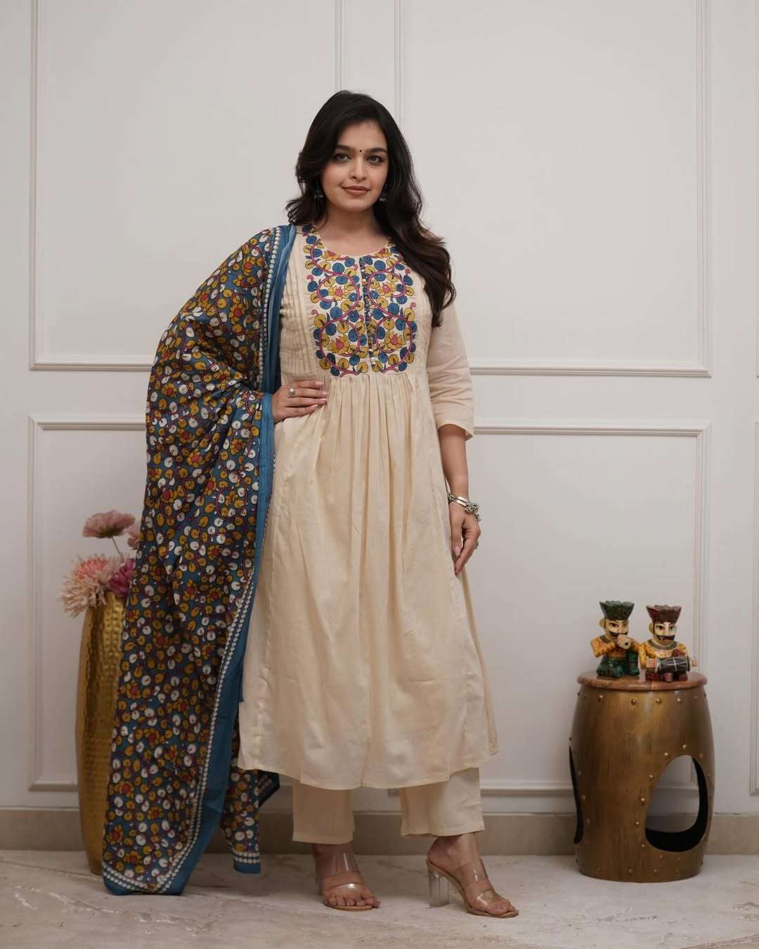 MANSHI VOL-23 BY ASLIWHOLESALE DESIGNER PURE COTTON EMBROIDERY DRESS-211