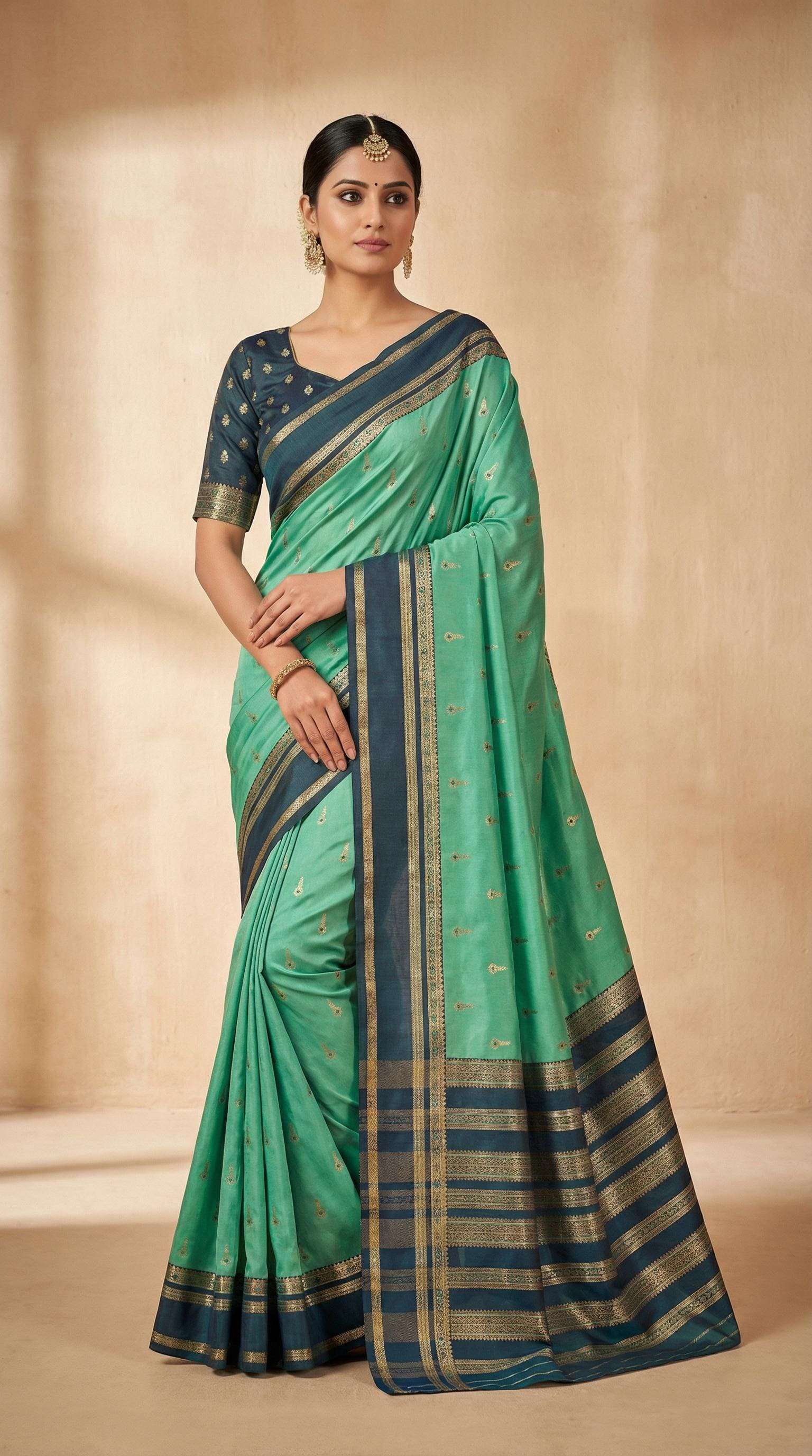 MB-3325 COLOUR BY ASLIWHOLESALE DESIGNER PURE BANARASI SILK SAREES-00049