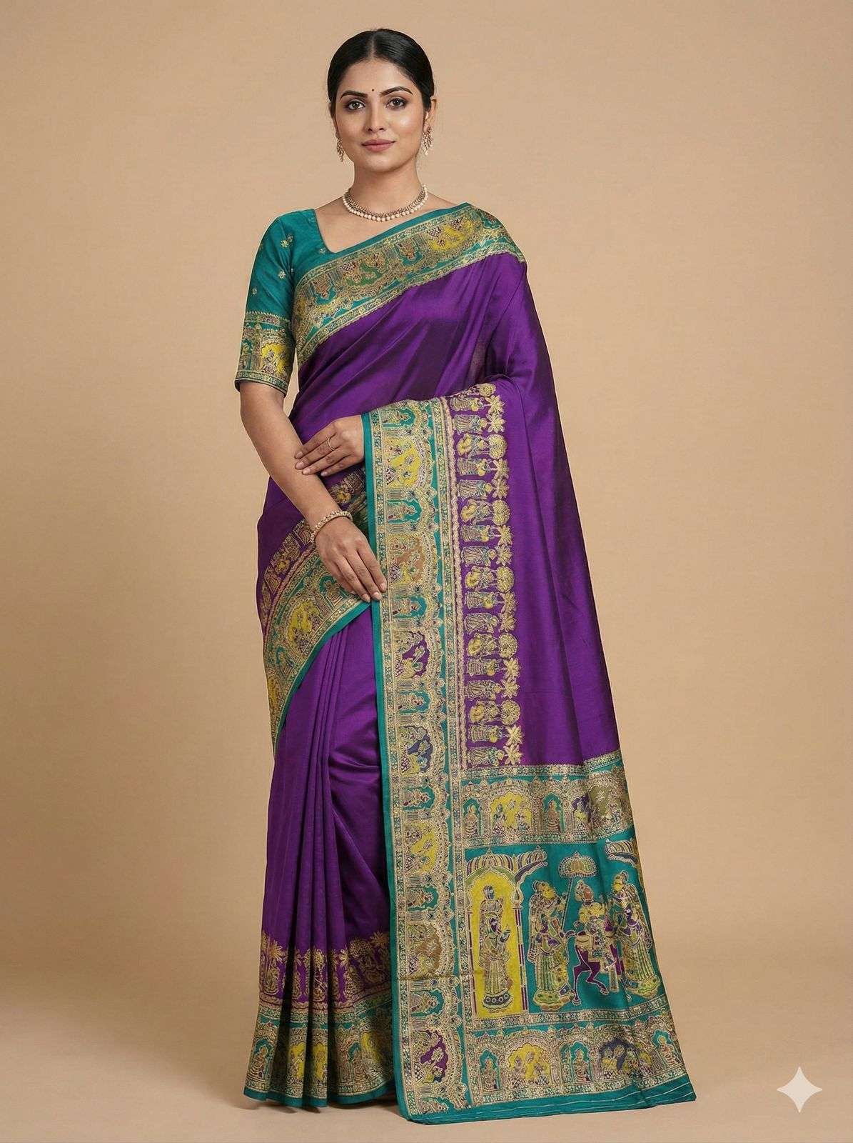 MB-44 COLOUR BY ASLIWHOLESALE DESIGNER PURE PASHMINA SILK SAREES-00049