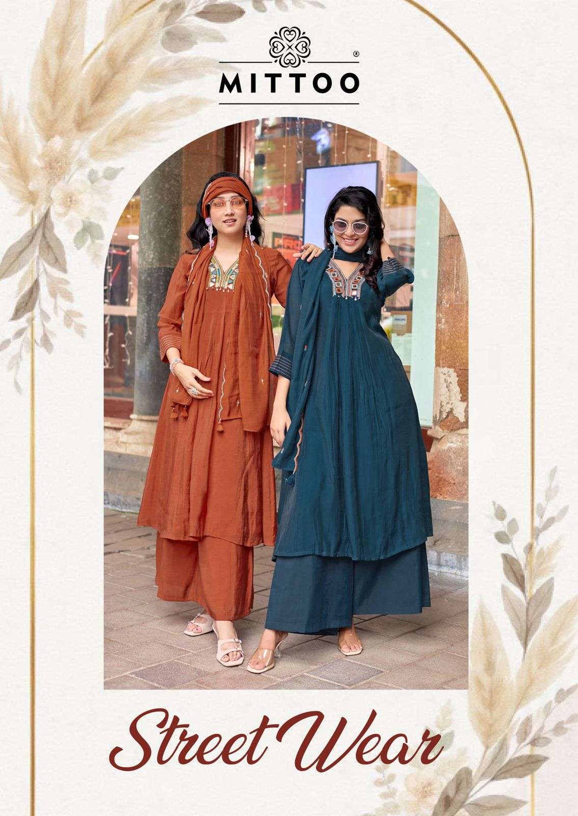 MITTOO STREET WEAR 2001 TO 2006 SERIES PURE CHANDERI DRESSES-00014