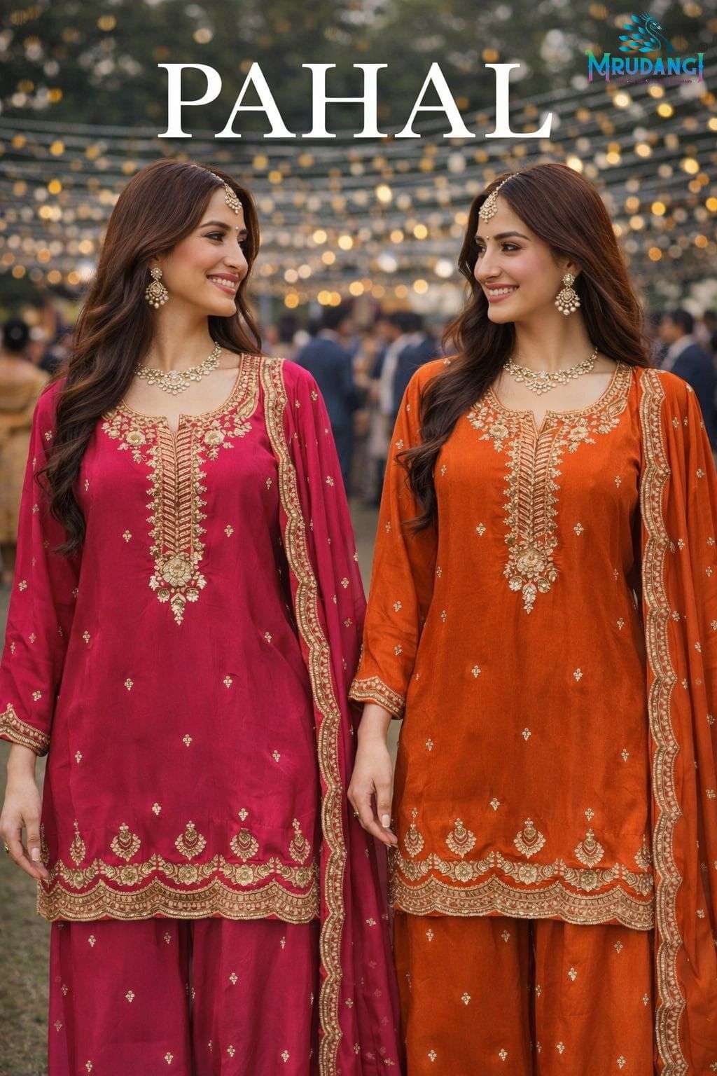 MRUDANGI PAHAL REAL PREMIUM VISCOSE EMBROIDERY STITCHED DRESSES - 00095