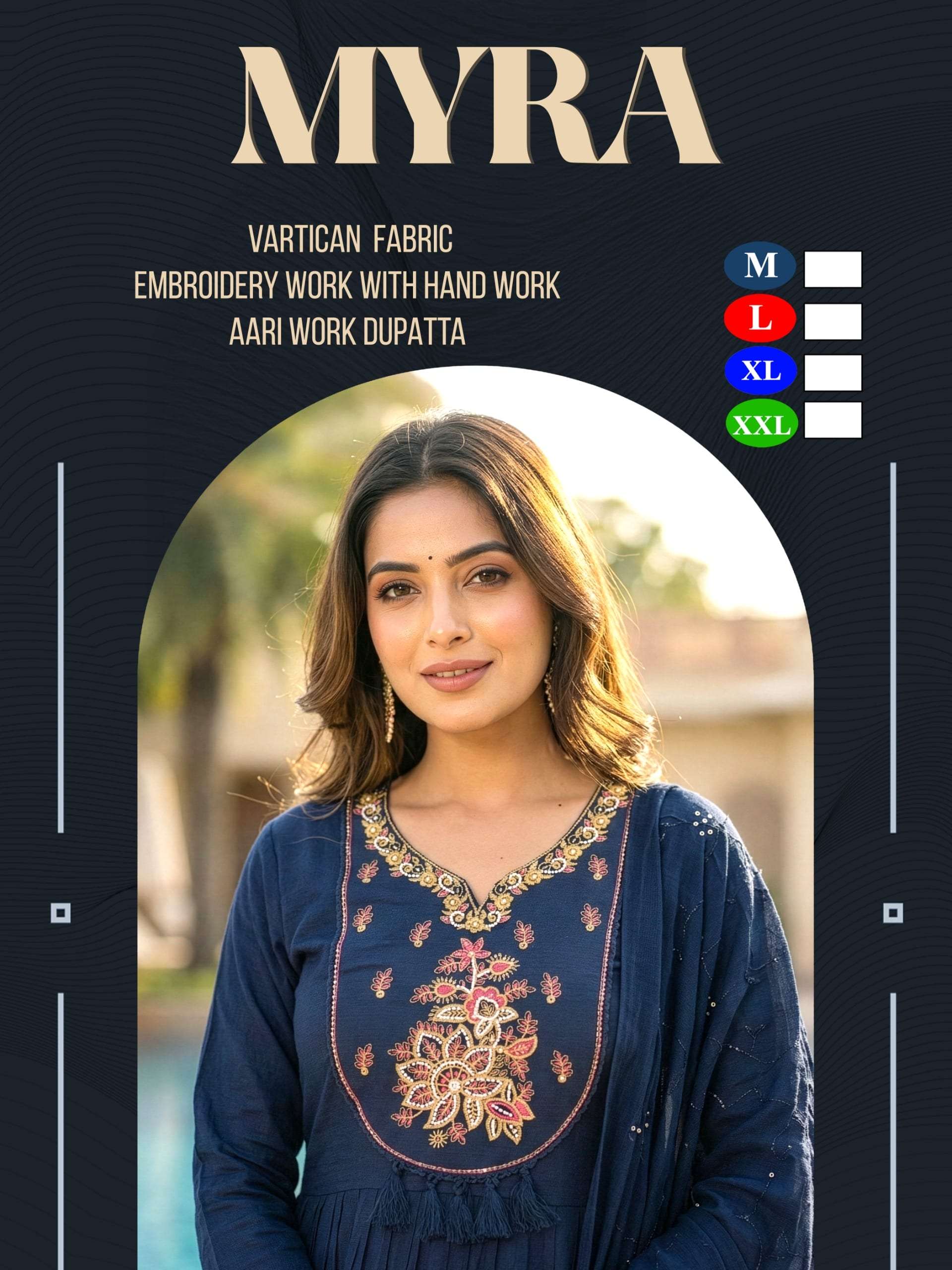 MYRA BY ASLIWHOLESALE VARTICAN EMBROIDERY STITCHED PREMIUM SUITS-00320