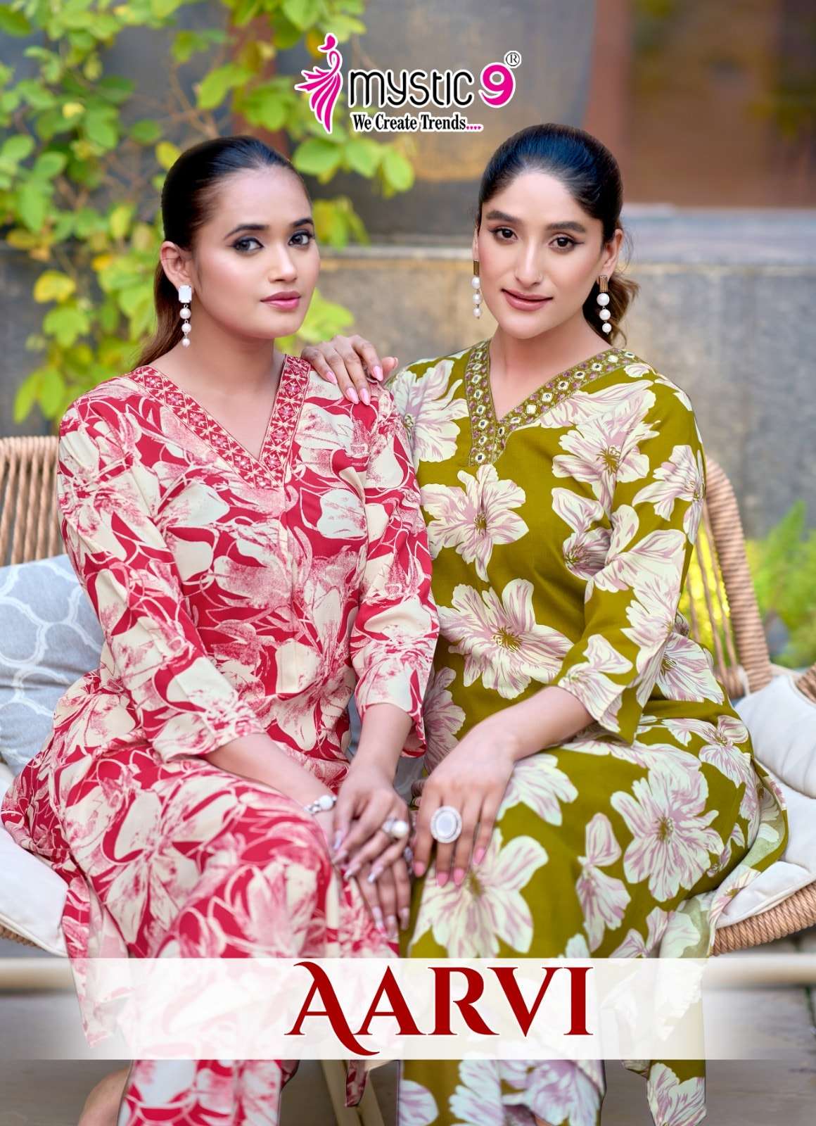 MYSTIC9 AARVI VOL-01 1001 TO 1010 SERIES PURE VISCOSE PRINTED CO-ORD SET-00140