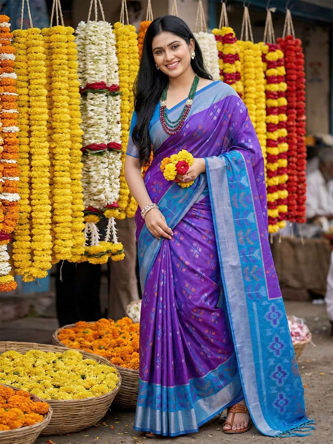 NAVYA SILK VOL-4 BY ASLIWHOLESALE POCHAMPALI SILK PRINTED SAREES-00281