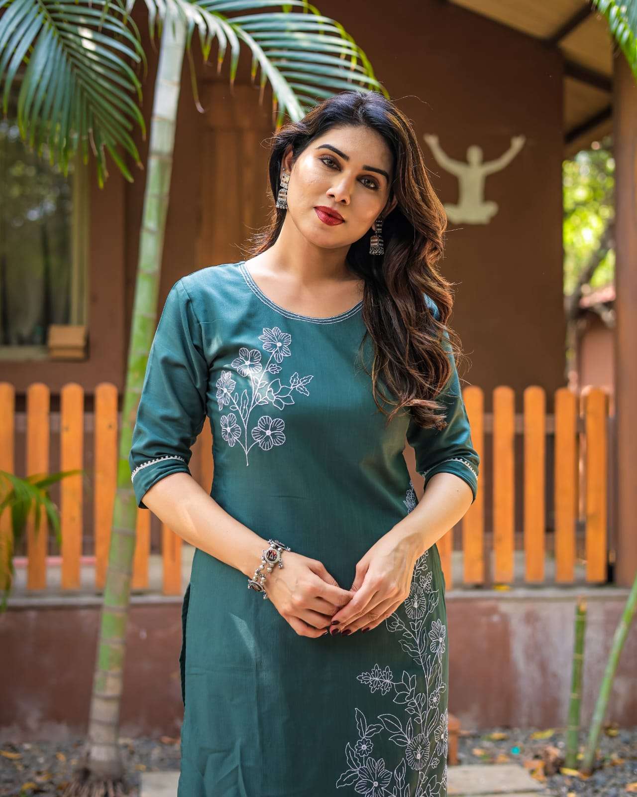NEETI VOL-61 ROMAN SILK EMBROIDERY STITCHED CO-ORD SET - 00239