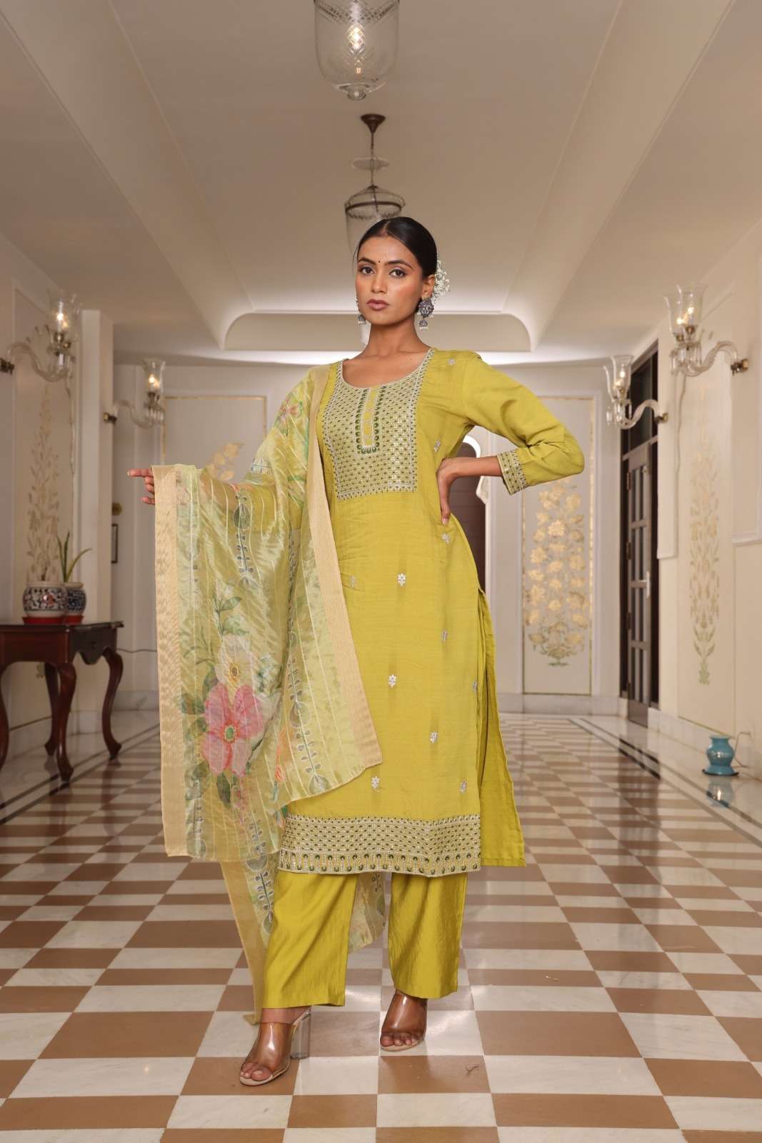NOOR HIT VOL-01 BY ASLIWHOLESALE COTTON SILK EMBROIDERY DRESSES-00265