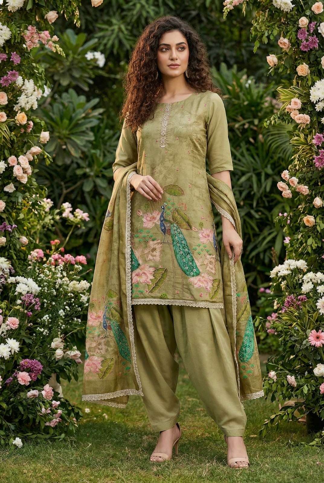 PATIALA VOL-02 BY ASLIWHOLESALE DESIGNER PURE COTTON SILK DRESSES-00150