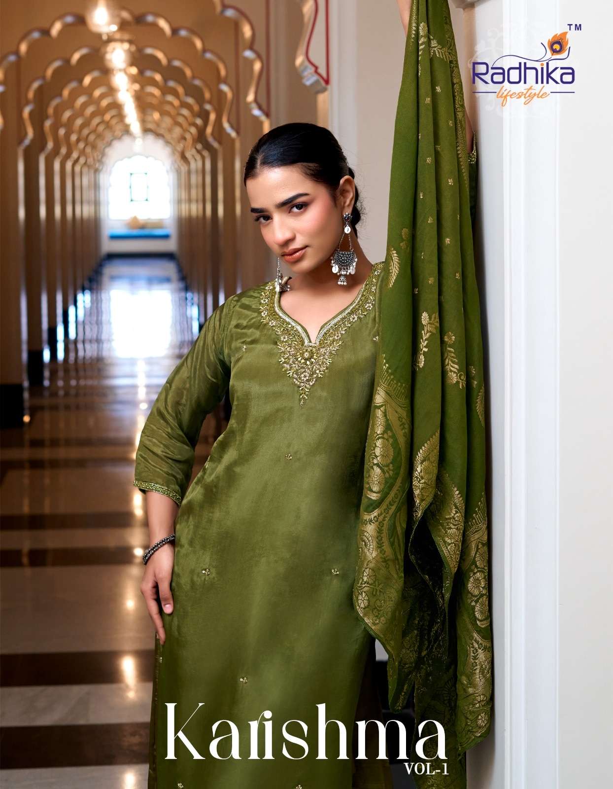 RADHIKA LIFESTYLE KARISHAM VOL-01 1001 TO 1006 SERIES PURE SILK EMBROIDERY DRESSES-00014