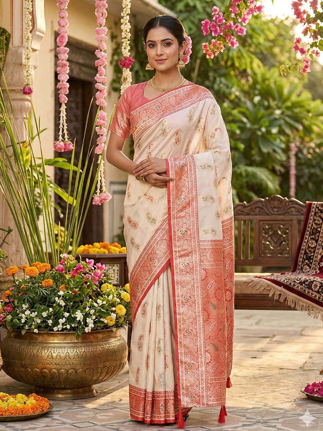 RASHMIKA SILK BY ASLIWHOLESALE PREMIUM SILK BLEND SAREES-00281