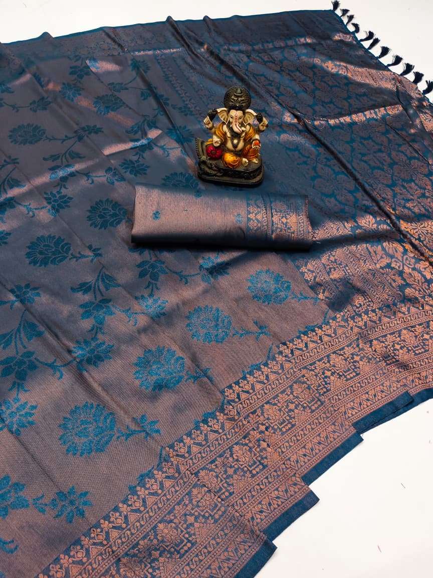 ROZA-3 BY ASLIWHOLESALE KANJIVARAM SILK PREMIUM SAREES-00125