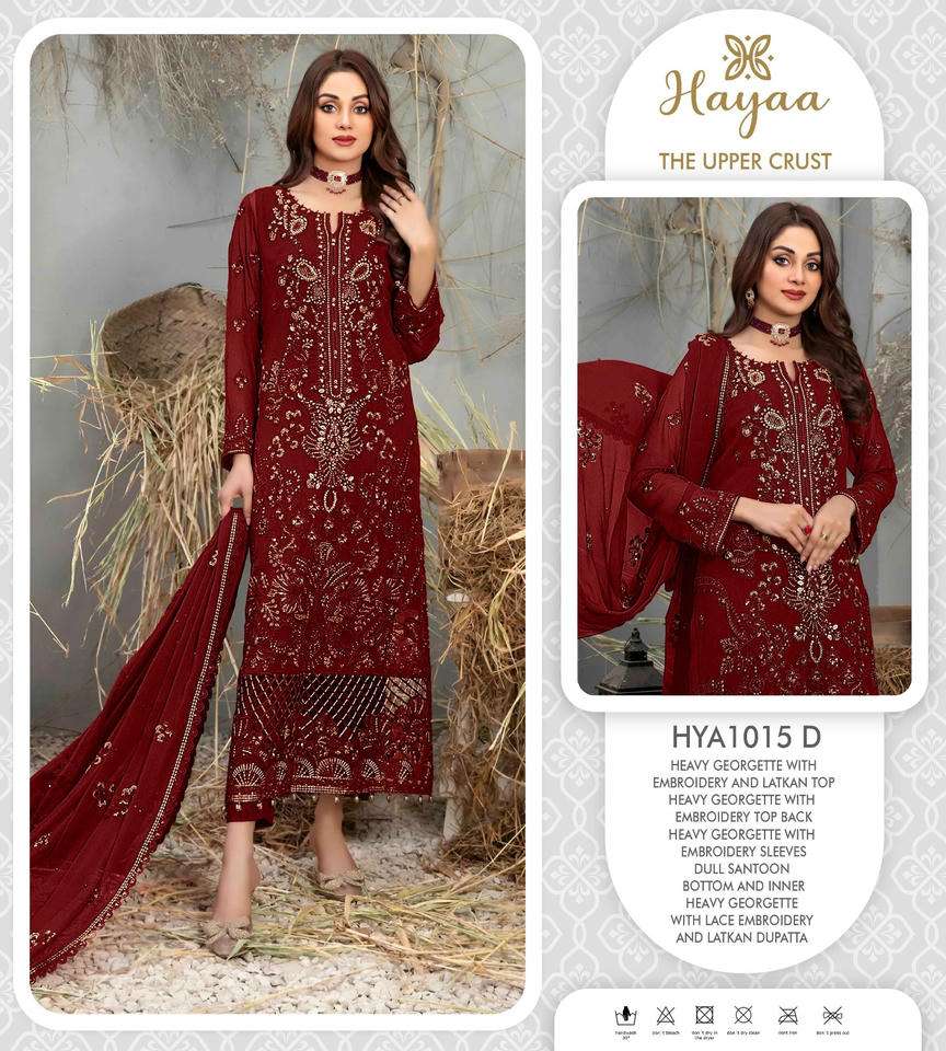 SAFA CREATION HYA-1015 PREMIUM GEORGETTE EMBROIDERY DRESSES-00203