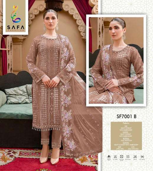  SAFA CREATION HYA-7001 PREMIUM GEORGETTE EMBROIDERY PAKISTANI DRESSES-00203