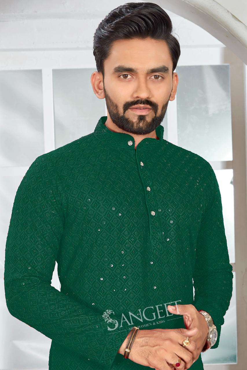 SANGEET ROYAL SIFLI HEAVY RAYON SEQUENCE WORK LONG KURTA - 00305